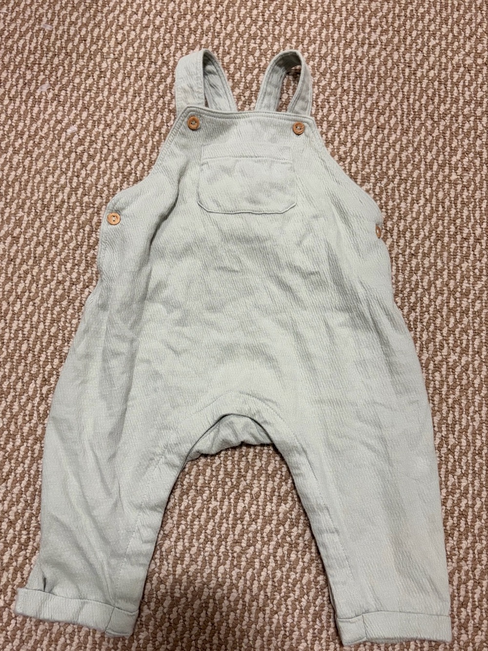 H&M baby size 4-6M light Sage Green Overalls